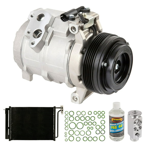 For BMW X5 2001 2002 2003 A/C Kit w/ AC Compressor Condenser & Drier - BuyAutoParts