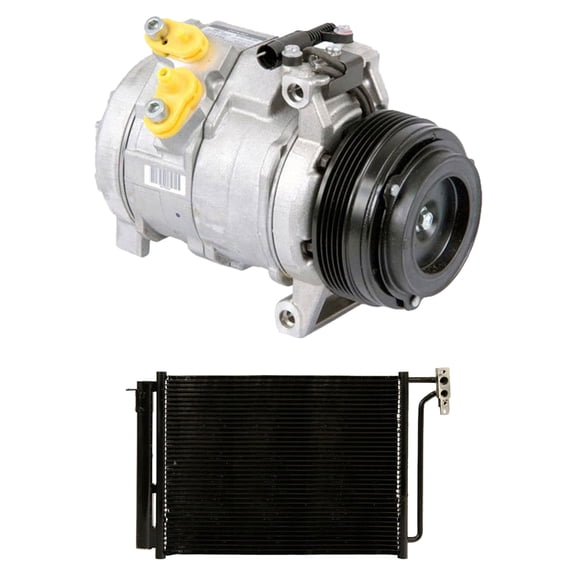 For BMW X5 2001 2002 2003 OEM AC Compressor w/ A/C Condenser & Drier - BuyAutoParts