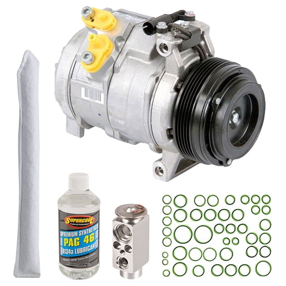 For BMW X5 2001 2002 2003 OEM AC Compressor w/ A/C Repair Kit - BuyAutoParts