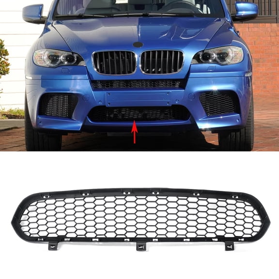 For BMW X5M E70 X6M E71 2009-2013 Front Bumper Grille Honeycomb Style Lower Grill Mesh