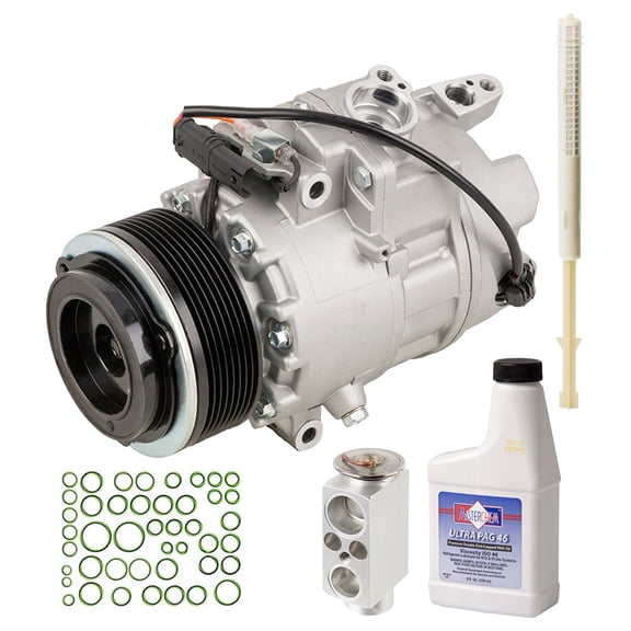 For BMW X6 2008 2009 2010 2011 AC Compressor w/ A/C Repair Kit - BuyAutoParts