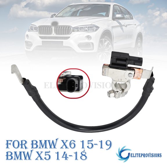 For BMW X6 2015-19 BMW X5 2014-18 Negative Cable Terminal IBS Sensor 2 Pins