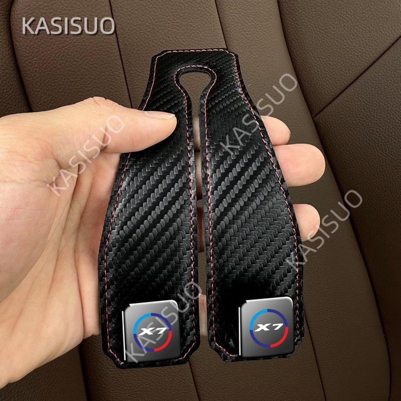 For BMW X7 Car front and rear seats double hooks Upgraded suede storage ...