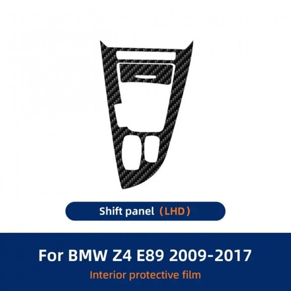 For BMW Z4 E89 2009-2017 Car Interior 5D Carbon Fiber Film PET Center Console Anti Scratch Resist Film Accessories Refit PPF.