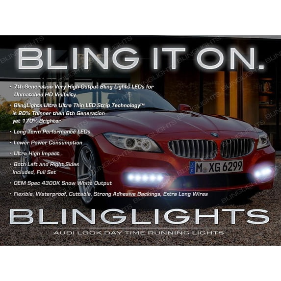 For BMW Z8 e52 LED DRL Head Light Strips Day Time Running Lamp Kit