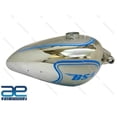thumbnail image 1 of For BSA ZB32 Gold Star Blue & Silver Painted Chrome Petrol Fuel Gas Tank1950, 1 of 4
