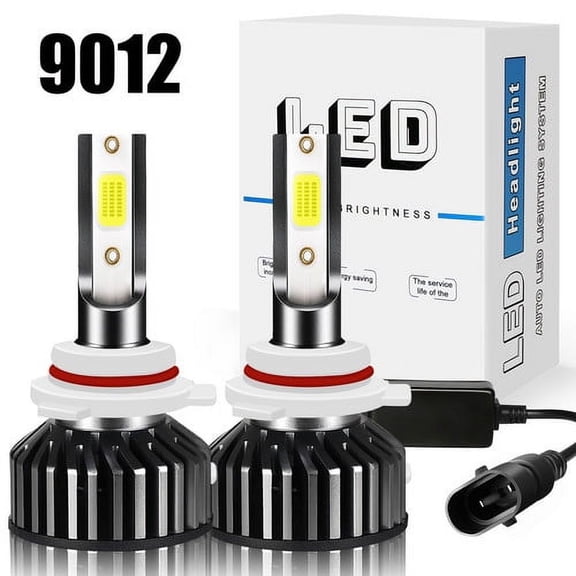 For BUICK ENVISION 2016-2018 Bright 9012 LED Headlight Bulbs High/Low Beam White 6000K 2PCS 60W 10000LM COB