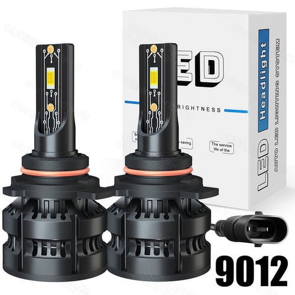 For BUICK ENVISION 2016-2018 Bright 9012 LED Headlight Bulbs High/Low Beam White 6000K 2PCS 60W 12000LM CSP