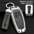 thumbnail image 1 of Zinc alloy+leather Car accessories For BYD han A 4 buttons Key Set Car Interior Key Case Auto Key Bag Protection Key buckle, 1 of 9