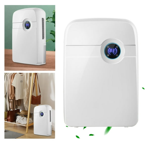 For Bedroom Caravan RV Garage Mini Dehumidifier 2.5L Water Tank w/ Drain Hose for Living Room, Bedroom