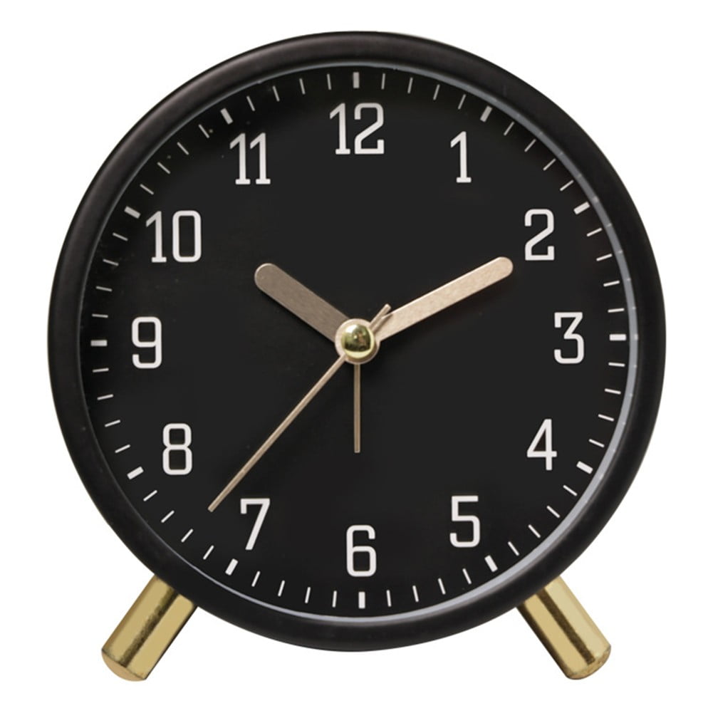 For Bedside Table Compact Table Clock Quartz Alarm Clock Work Focus ...