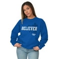 thumbnail image 1 of For Believer and Ever Religious Sweatshirt for Men or Women Brisco Brands S, 1 of 6