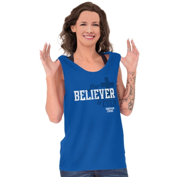 For Believer and Ever Religious Tank Top T Shirts Men Women Brisco Brands S