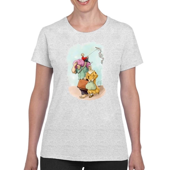 For Better Winds. T-Shirt Women -Hamit Gis Designs, Female Large
