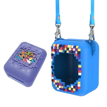 For BitzeeInteractive ToyDigital Pet Bitzee Elf Electronic Pet Machine Silicone Protective Case, 1 Piece, Cute Colorful Patterns（blue）