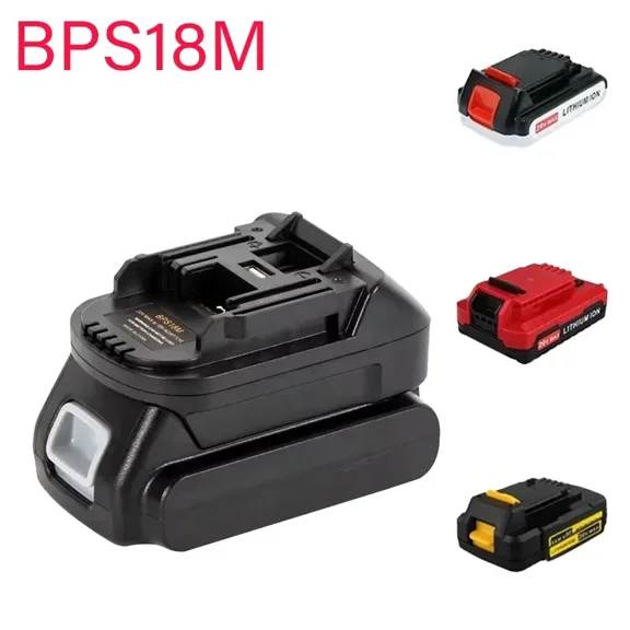 For Black & Decker/For Porter Cable/ for Stanley Converter To Replace for Makita BL1830 Tools BPS18M Lithium Battery Adapter