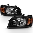thumbnail image 1 of For [Black Housing] 2001-2006 Toyota Highlander Halogen Headlights Left+Right, 1 of 6