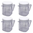 thumbnail image 1 of For Blender Replacement Parts, 4937 Mini Osterizer Blender Jar Accessory, Cup Mini Plastic Jars with Lids (4 Pack), 1 of 8