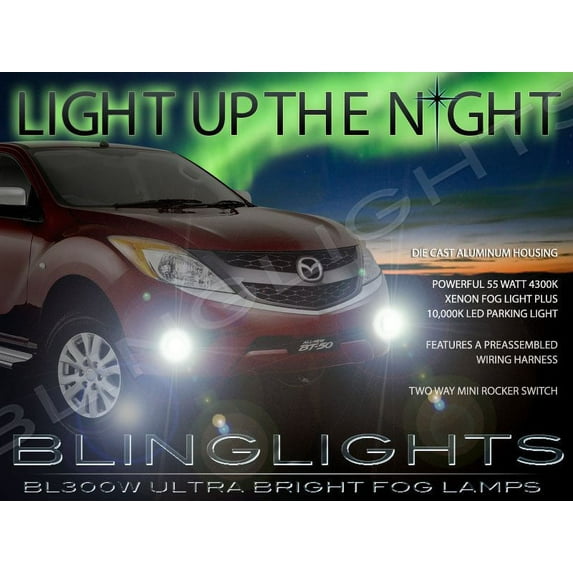 For The BlingLights Brand Fog Lights for 2012-2021 Mazda BT-50 UP UR