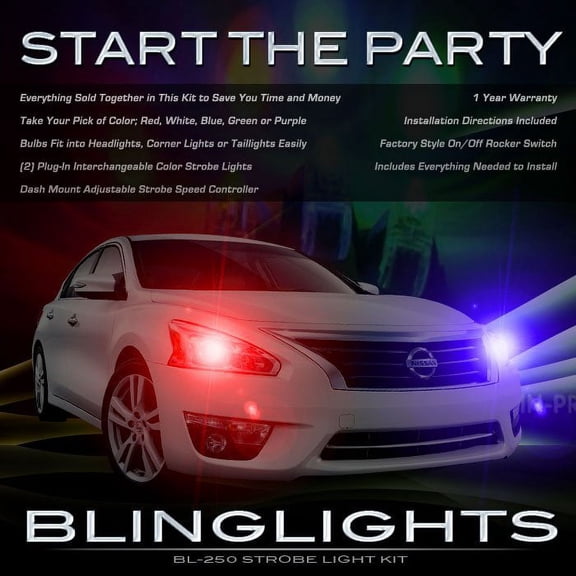 For The BlingLights Brand Head or Tail Strobe Lights compatible with Nissan Altima