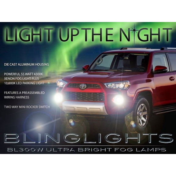 For BlingLights Fog Lamps Driving Lights Kit for 2014-2021 Toyota 4Runner