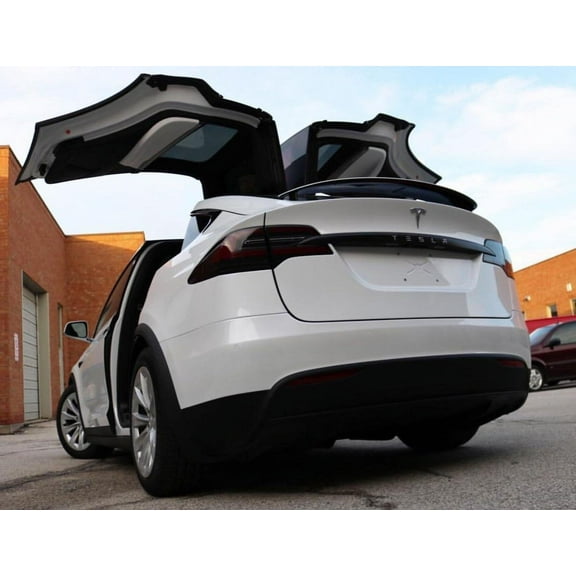 For BlingLights Tinted Taillamp Overlay Protective Film Covers for Tesla Model X