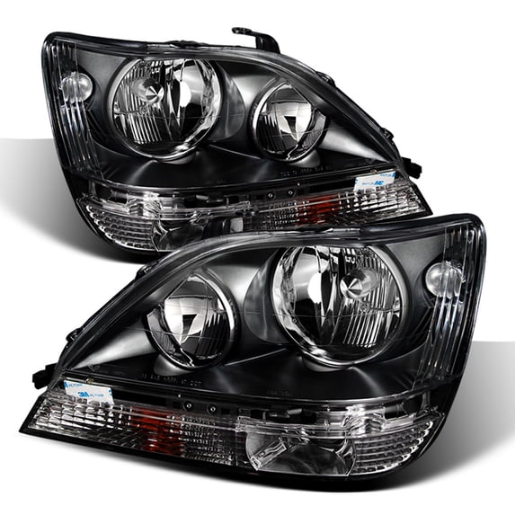 For Blk 1999-2003 Lexus RX300 Headlights lamps Lights Left+Right 99 00 01 02 03