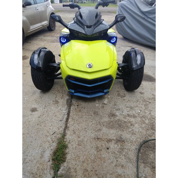For Blue Halo Projector Fog Driving Lights Lamps for Can-Am Spyder F3 F3-S F3-T