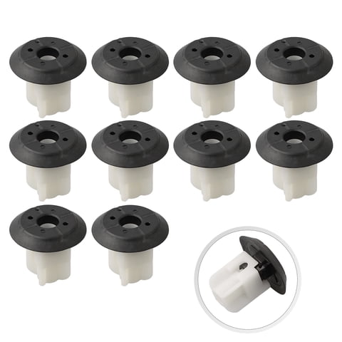 For Bmw 07147265039 Fixed Clamp Fixed Clamp Black White 10Pcs Plastic 23 5Mm 20 1Mm Black White For Bmw 07147265039