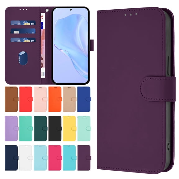 For Boost MobIle Cricket Magic2 Debut S3 Outlast icon 6 Phone Case Leather Wallet Case with Card Holder Phone Cover For Boost MobIle Cricket