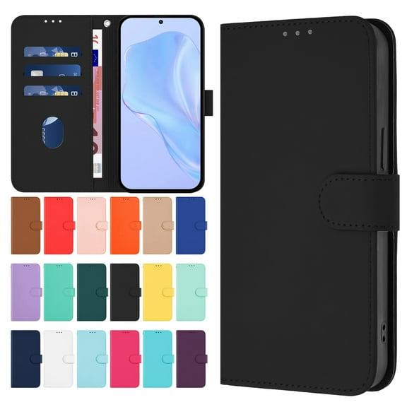 For Boost MobIle Cricket Magic2 Debut S3 Outlast icon 6 Phone Case Leather Wallet Case with Card Holder Phone Cover For Boost MobIle Cricket