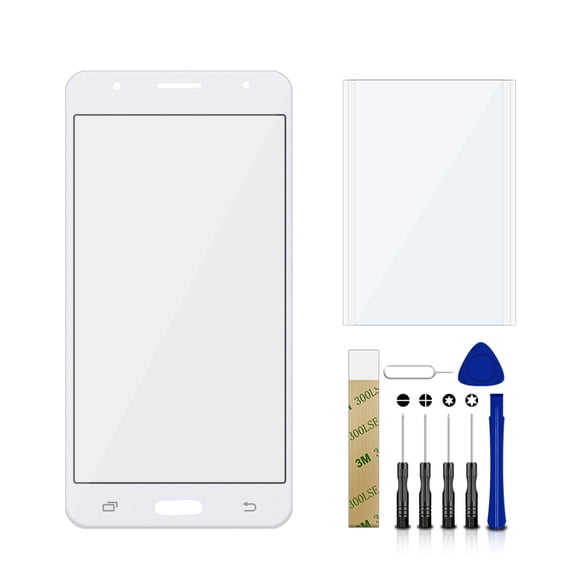 For Boost Mobile Samsung Galaxy J7 SM-J700P Replacement Front Outer Glass Lens Screen Tool White