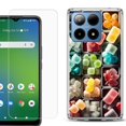 thumbnail image 1 of For Boost Mobile Summit 5G Shockproof Phone Case Cover with Tempered Glass Screen Protector, by OneToughShield - Candy Box, 1 of 2