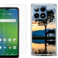 thumbnail image 1 of For Boost Mobile Summit 5G Shockproof Phone Case Cover with Tempered Glass Screen Protector, by OneToughShield - Horse Tree, 1 of 2