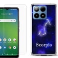 thumbnail image 1 of For Boost Mobile Summit 5G Shockproof Phone Case Cover with Tempered Glass Screen Protector, by OneToughShield - Scorpio, 1 of 2