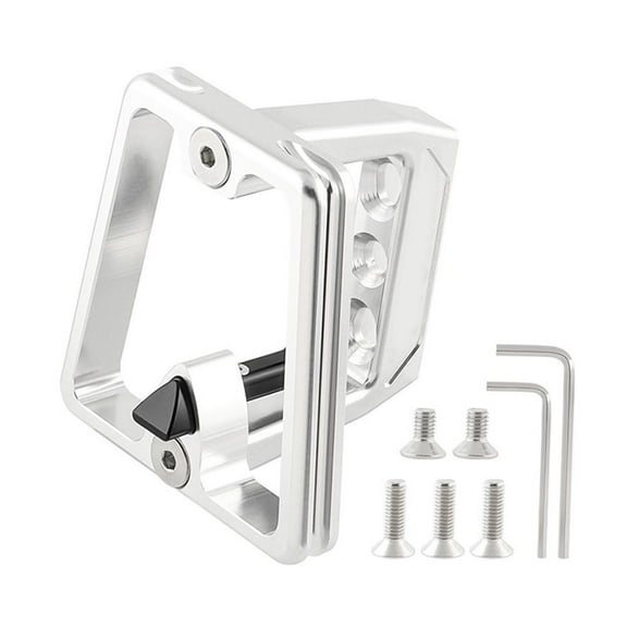 For Brompton Bike Front Carrier Block Bicycle Frame Adapter Front Mount 3-Hole Silver