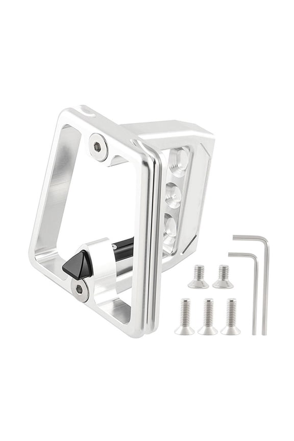 For Brompton Bike Front Carrier Block Bicycle Frame Adapter Front Mount 3-Hole Silver