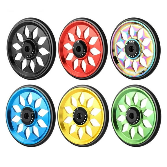 For Brompton Compatible Lightweight Training Wheels With Enhanced Appearance Blue Fangkenuo