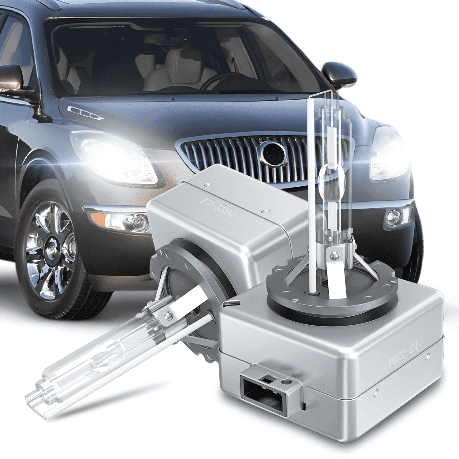 For Buick Enclave 2013 2014 2015 2016 2017 Xenon HID Headlight Bulbs D3S High/Low Beam 6000K White 2x