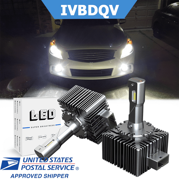 For Buick Enclave 2013-2017 LED Headlight Bulb D3S/D3R High/Low Beam 6500K Ultra White 2pcs