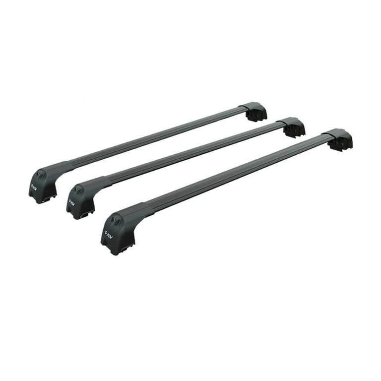 For Buick Enclave 2017 Up Roof Rack Cross Bars Metal Bracket Flush Rails Alu Black