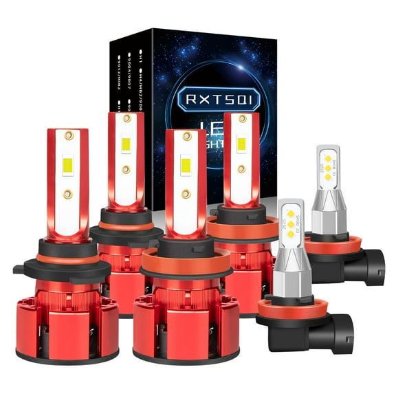 For Buick Encore 2013-2019 2020 LED Headlight Fog Light Bulbs Kit 9005+H11+H11