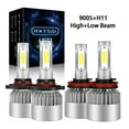 thumbnail image 1 of For Buick Encore 2013-2019 H11+9005 LED Headlight High Low Beam Bulb White 6000K,s2, 1 of 11