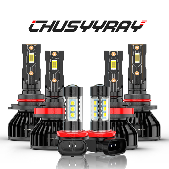 For Buick Encore 2013-2020 6Pcs Combo LED Headlight Hi/Lo Beam Fog Light Bulbs Kit Easy Installation