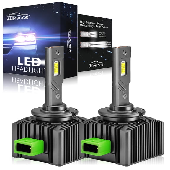 For Buick LaCrosse 2014-2016 2Pcs D3S LED Headlight Bulbs D3R D3C D3H Conversion Kit, High Low Beam, Super Bright 48000LM, 6500K Cool White