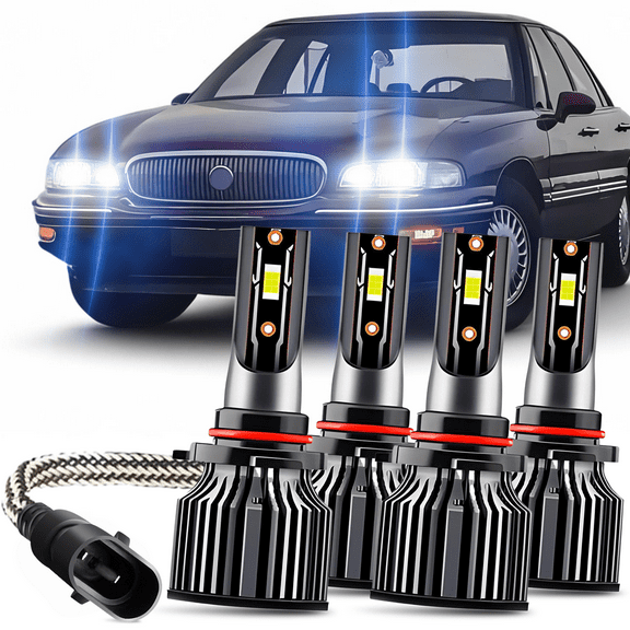 For Buick LeSabre 1991-2005 6500K 4x LED Headlight High Low Beam Bulbs Combo Kit