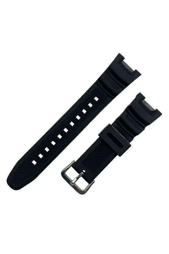 For C Asio SGW-100 Series Loop-Adjustable Bracelet Silicone Band Replace Strap