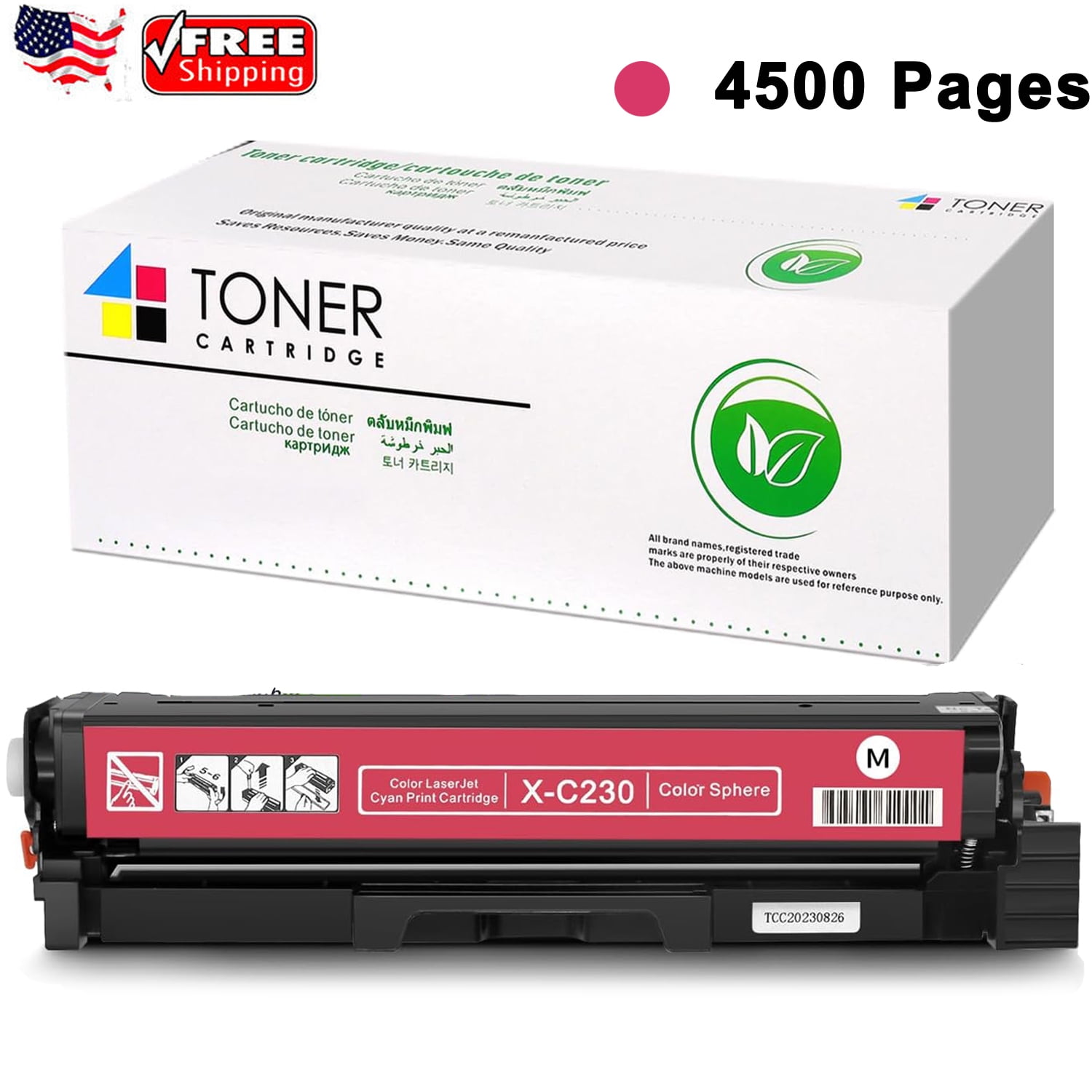 For C230 C235 Magenta Toner Cartridge 006R04383 1 Pack C230 Standard Capacity Toner Replacement