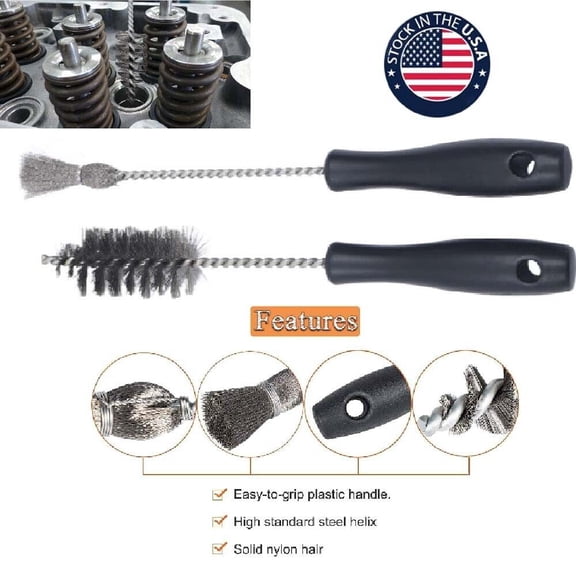 For CAT Ford 7.3L 6.0L Cylinder Injector Sleeve Cup,Seat,Bore Cleaning Brush Kit