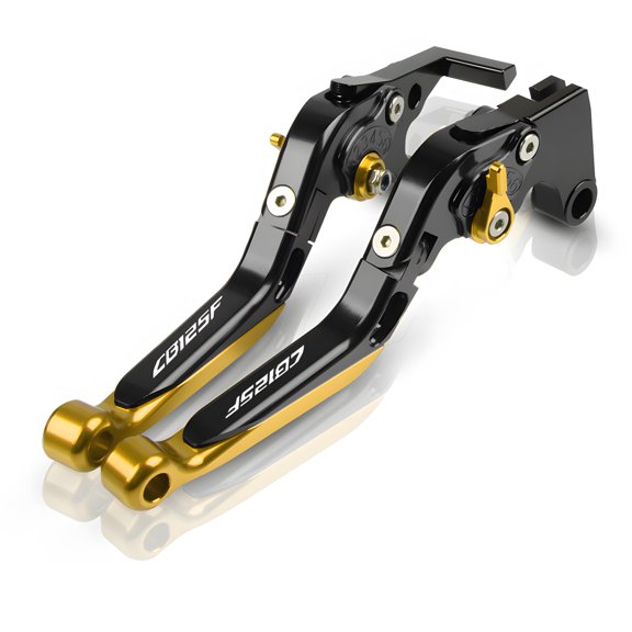 For CB125F 2019 2020 2021 CB 125F Motorcycle Accessories CNC Aluminum Adjustable Folding Brake Clutch Levers-Black&Gold